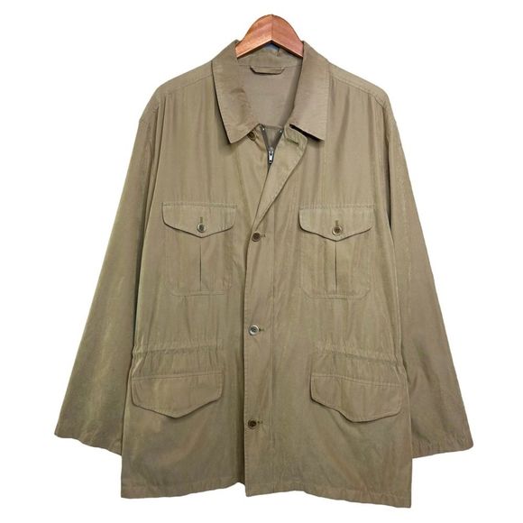 Yves Saint Laurent Other - Vintage Yves Saint Laurent Pour Homme Safari Shirt Jacket Tan Lightweight
